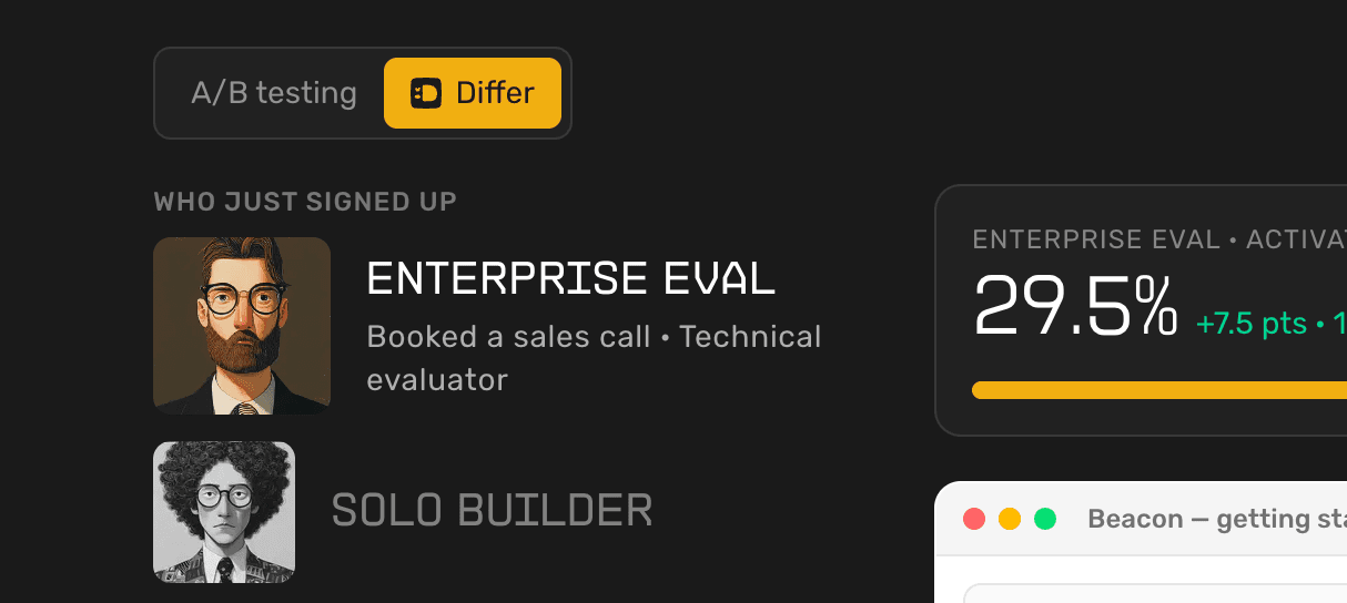 Adaptive onboarding demo preview