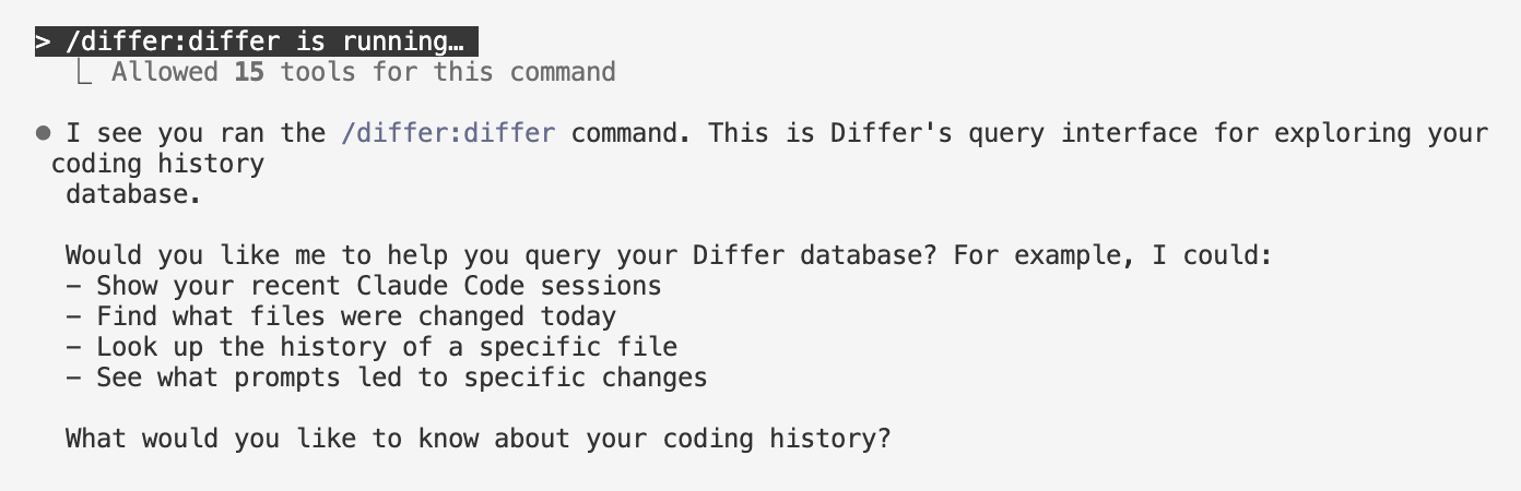 Differ Command